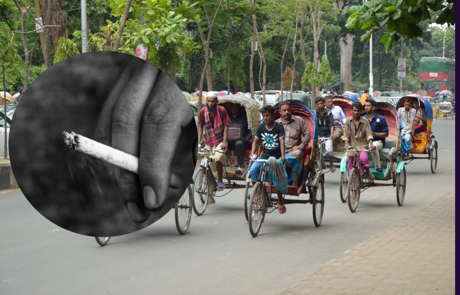 অটোরিকশা ও রিকশায় ধূমপানে অতিষ্ঠ যাত্রীরা