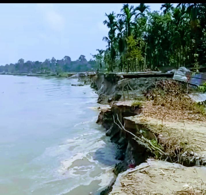 রৌমারীতে নদীগর্ভে বিলীন হয়ে যাচ্ছে শত শত ঘর বাড়ি