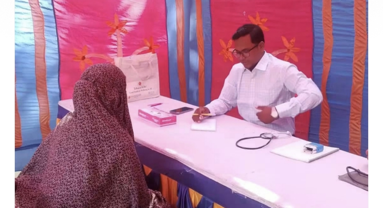 কুড়িগ্রামে শারদীয় দুর্গোৎসব উপলক্ষে বিনামূল্যে স্বাস্থ্য পরামর্শ ক্যাম্প